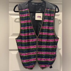 AJ Black Rayon Silk Blend Top